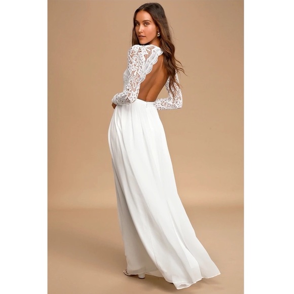 LULU’S Long Sleeve Lace Dress - Picture 3 of 9